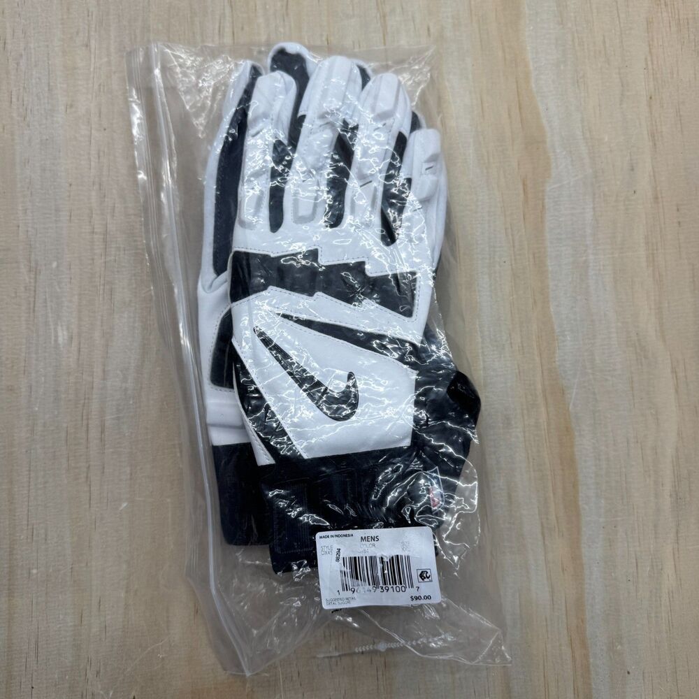 NEW Nike Promo Hyperbeast 2.0 Sz 2XL NFL White Black Football Gloves Lineman